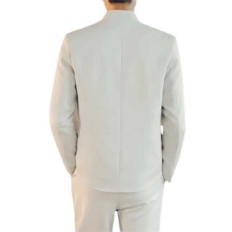 Модная дизайнерская мужская одежда из двух предметов с длинным рукавом черный