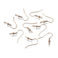 200pcs stainless steel earring hooks silvergoldrose gold color earrings clasps hooks earring accessories