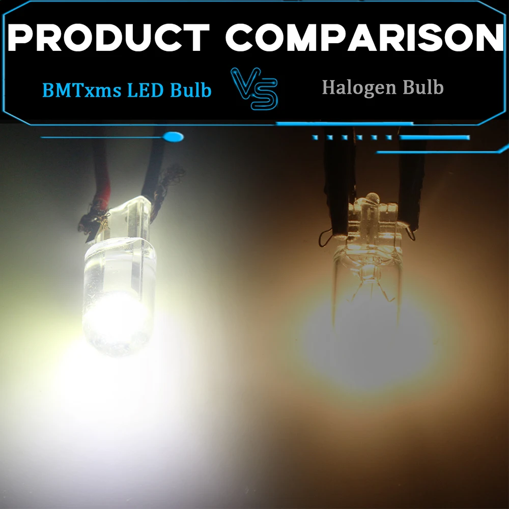 BMTxms 10X T10 светодиод W5W 12V LED лед лампы светодиодные для авто Auto Car Interior Lights номера