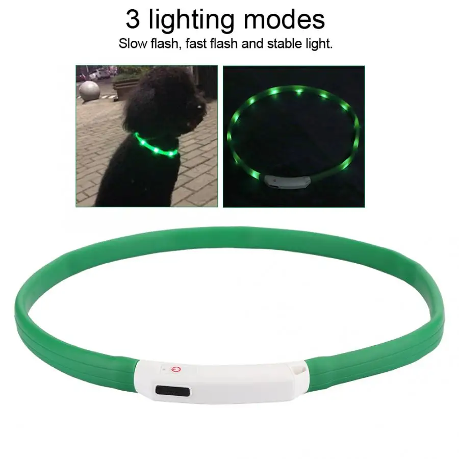 Ошейник для собак и кошек товары домашних животных светодиодный светящийся
