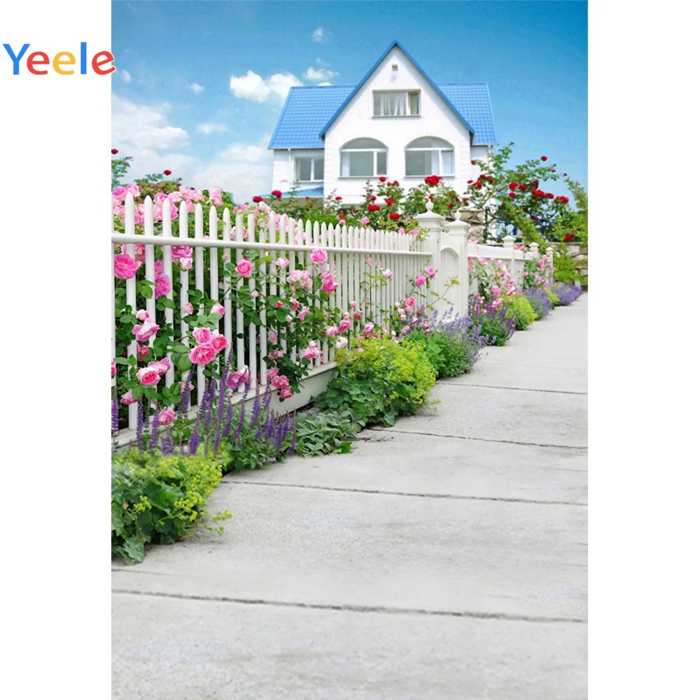 Фон Yeele для студийной фотосъемки с изображением пейзажа цветов зеленых растений