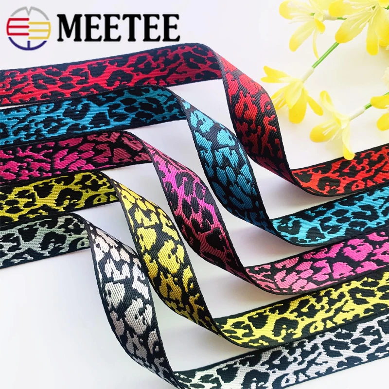 

10Meters 20mm Nylon Jacquard Ribbons for Backpack Hat Clothing Webbing Handbag Belt Tape Band DIY Luggage Decorative Accessories