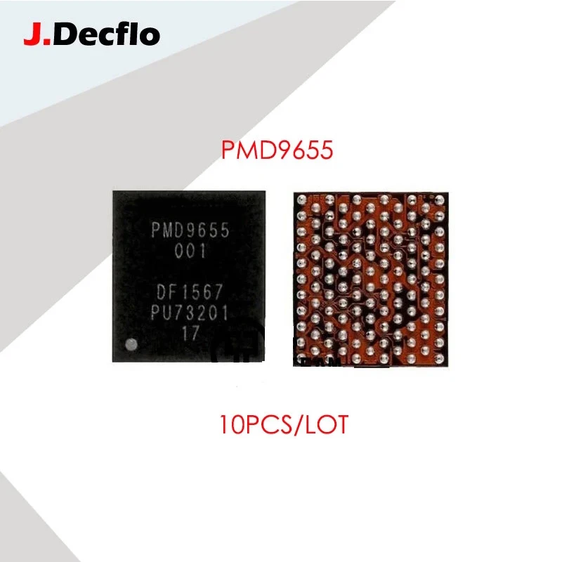 JDecflo-Circuitos integrados BBPMU PMD9655 BBPMU_RF PMU para iPhone 8, 8P, X, banda base, Chip IC de peque&ntilde;a potencia, versi&oacute;n Qualcomm, 10 unids/lote-0