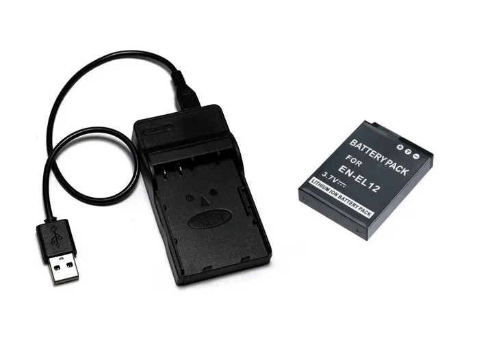 EN EL12 ENEL12 Аккумулятор + USB зарядное устройство для Nikon Coolpix S6100 S6000 S800c S1000pj S1100pj S1200pj