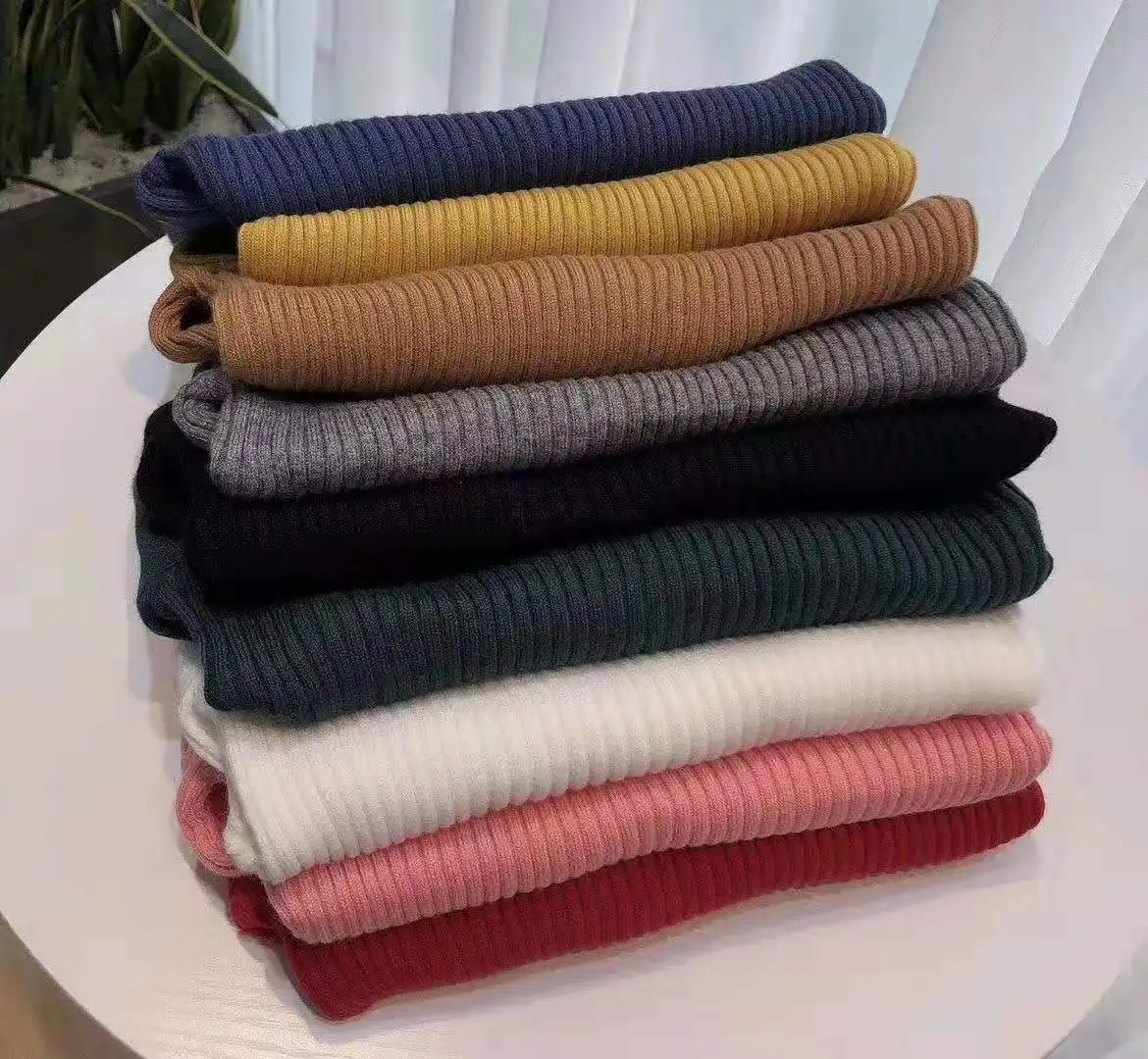 Детский свитер в рубчик для маленьких девочек вязаная одежда на осень и зиму