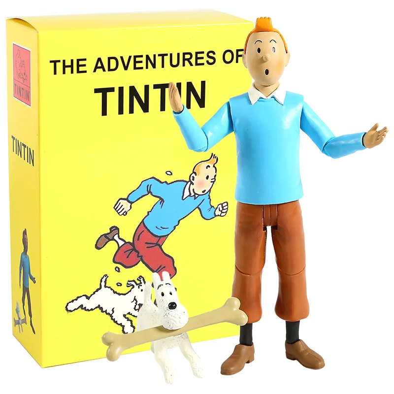 «Приключения Тинтина» Tintin и Milou ПВХ фигурка Коллекционная модель игрушки