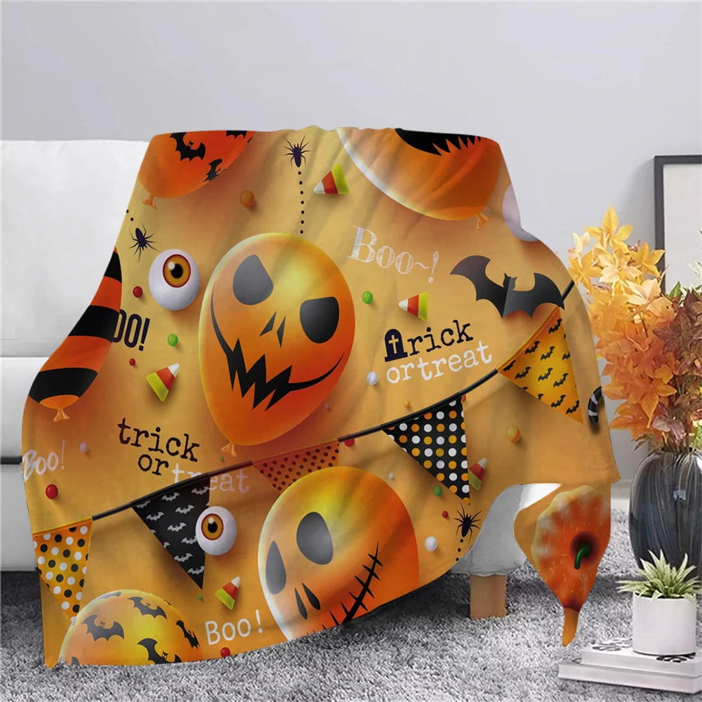 

CLOOCL-Manta de franela с 3D принтом, manta lavable с изображением призрака feliz de Хэллоуин, идеально подходит для пикника, senderism