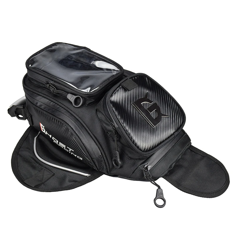 Tank Bag GHOST RACING мотоциклетная Магнитная сумка для топливного бака, сумка для мобильного телефона с gps навигацией, сумка для мотокросса, дорожная сумка для багажа - Название цвета: Tank Bag