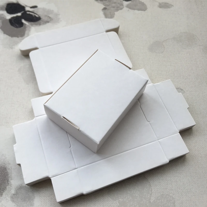 20 шт. белая Подарочная коробка Гофрированная для празднивечерние НКИ картонная