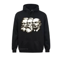 men hoodie marx engels and lenin the soviet unionsweater vintage cotton communist communism ussr comrades