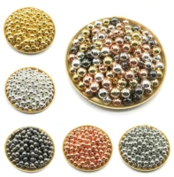 3 4 6 8 10 12mm 20 50pcs copper coated beads round seed spacer loose beads for jewelry makeing diy bracelet necklace