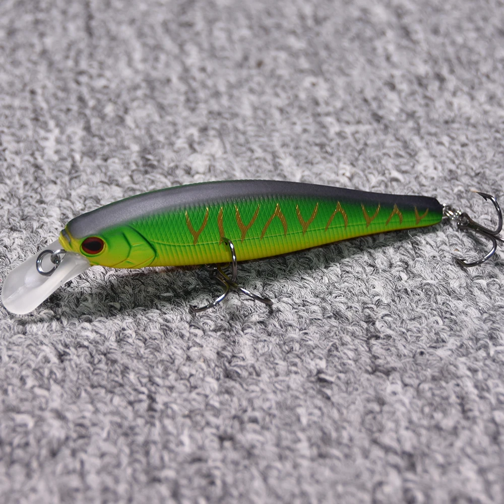 Makebass 3.94in/0.53oz Minnow Plug Fishing Lures Floating Hard Baits Swimbaits Fishing Tackle Tool for Trout Walleye Pike etc