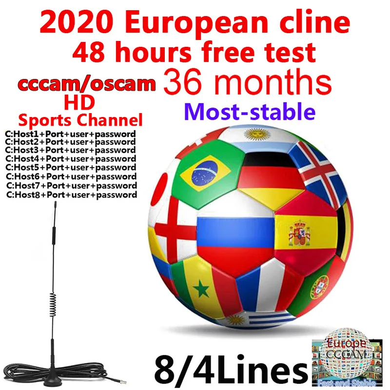 Satxtrem HD Clines Cccam Espa Estable сервер 1 год Европа Португалия Польша Великобритания Nederland