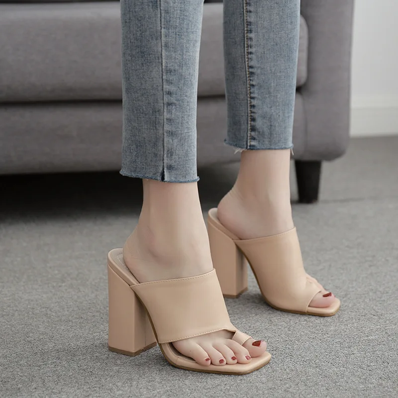 LTARTA/Летняя модная женская обувь с квадратным носком на высоком каблуке