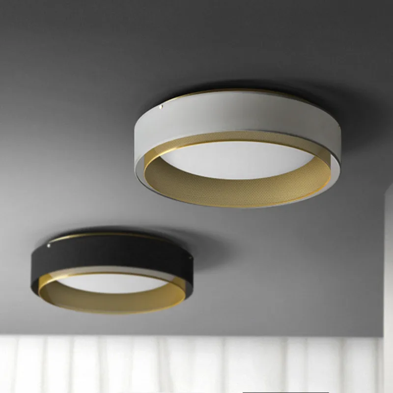 Потолочный светодиодный светильник В индустриальном стиле тканевая медная