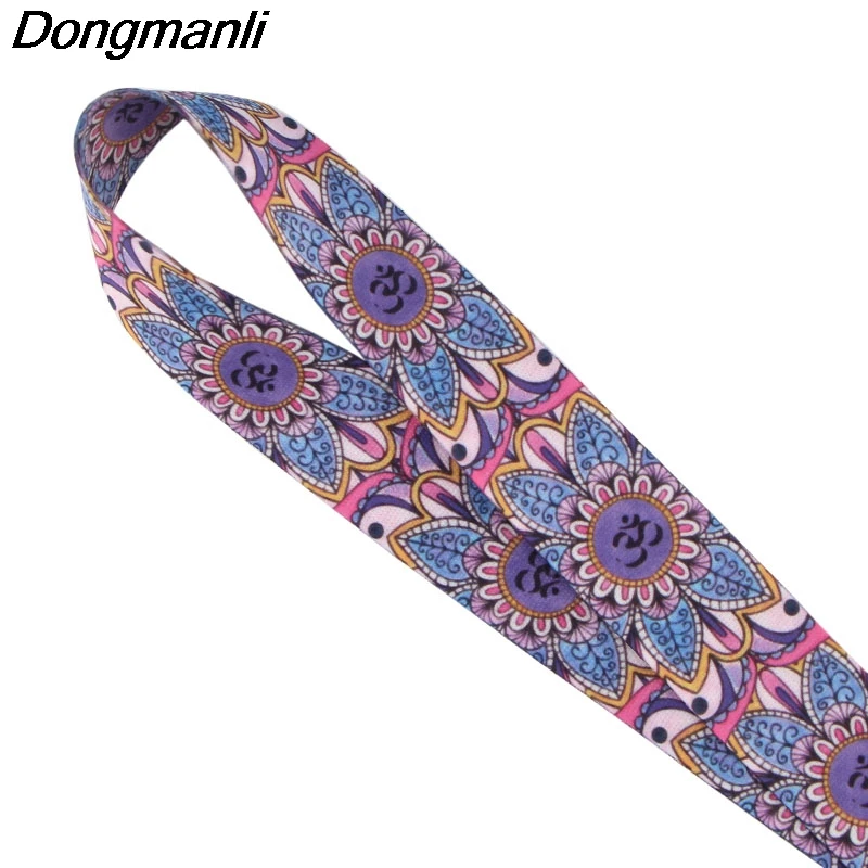 

PC226 Wholesale 20pcs / lot Indian Yoga Keychain Lanyards Id Badge Holder ID Card Pass Gym Mobile Phone USB Badge Holder