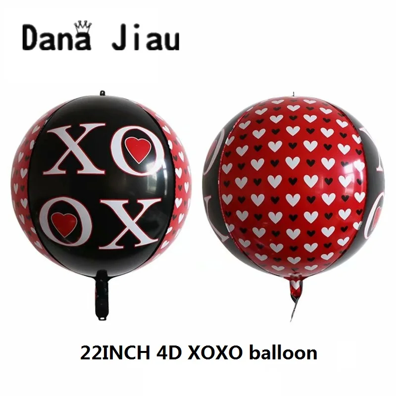 Dana jiau 14th FEB украшение на День святого Валентина фольга шар XOXO LOVE свадебное стена