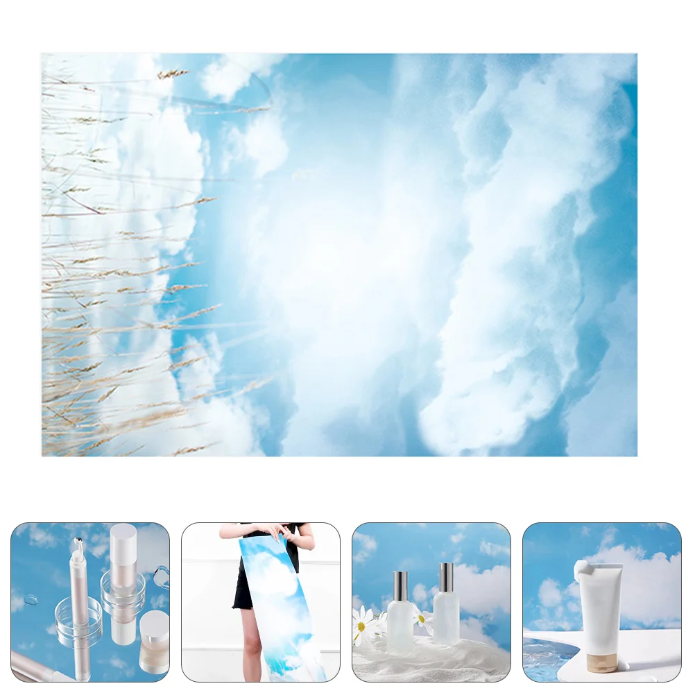 

1Pc Blue Sky White Clouds Photography Backdrop Unique Photo Studio Prop