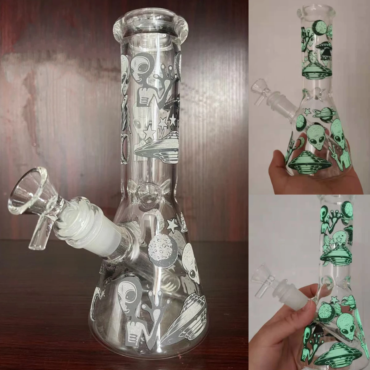 

Luminous glass vase precision glass tube glass oil collector