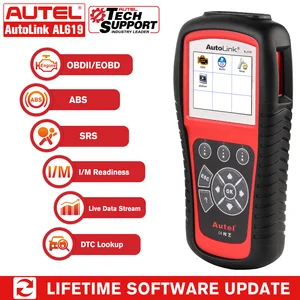 Autel AL619 OBD2 автоматический сканер, диагностический инструмент OBD 2, автомобильный диагностический сканер, Автомобильный сканер