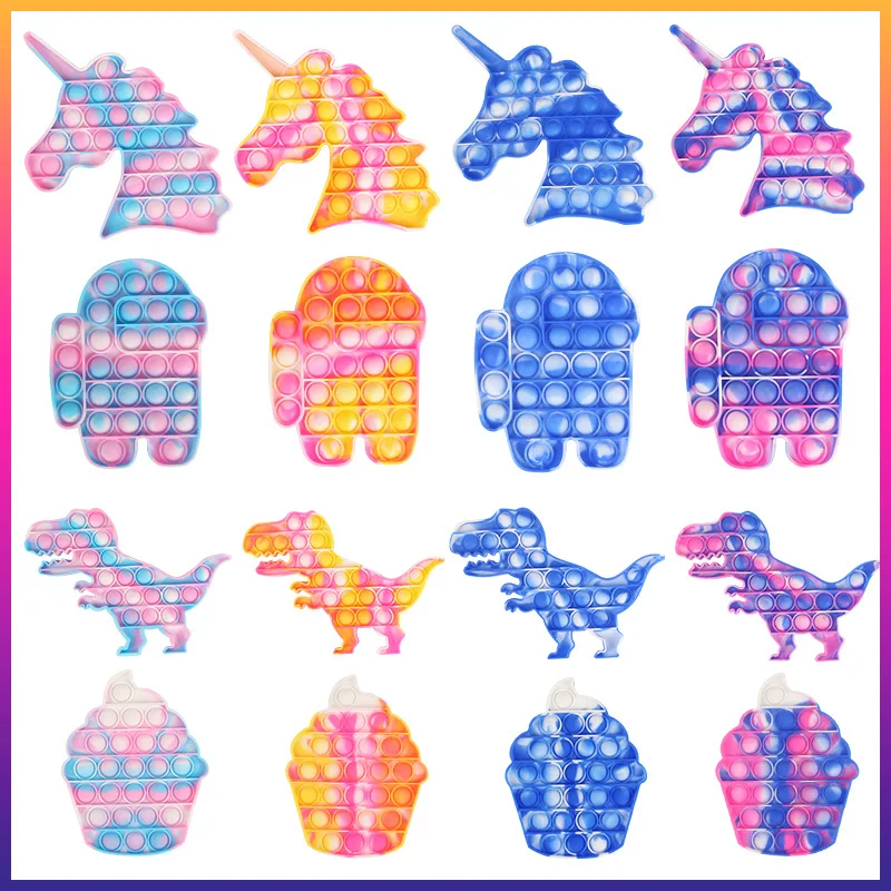 Игрушки-фиджеты пуш-поп сенсорные пузырьки умные игрушки для детей сжимаемые