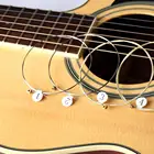 6 шт.компл. универсальная струна для акустической гитары, латунная шестиугольная стальная Бриллиантовая струна для музыкальных инструментов