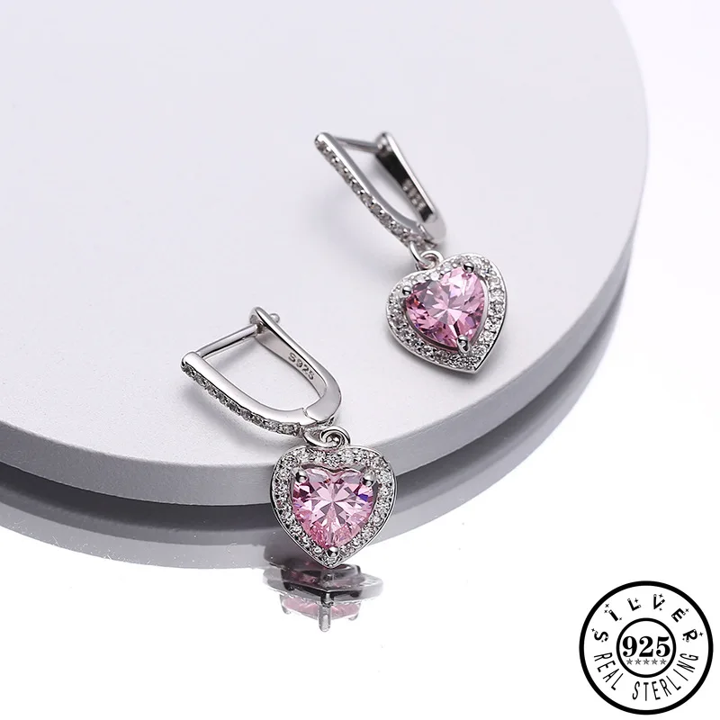 

Женские серьги-кольца из серебра 925 пробы с фианитом