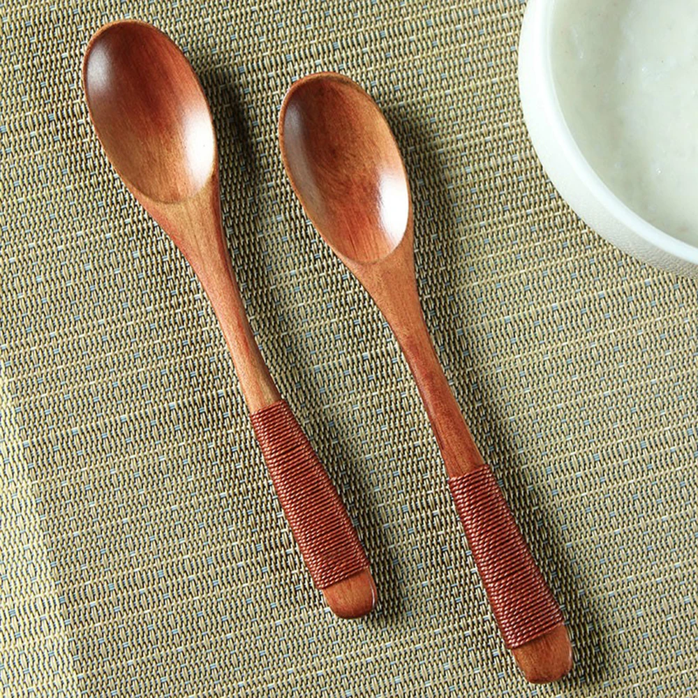 1 шт деревянной ложкой практичный посуда бытовая ложка со шпилькой креативный