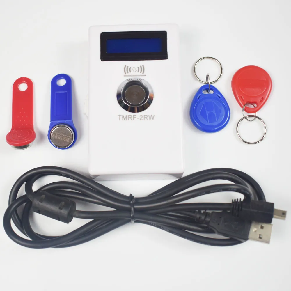 

TM RFID Copier Duplicator handheld RW1990 TM1990 DS1990A ibutton TM1990A I-Button 125KHz EM4305 T5577 EM4100 TM card Reader