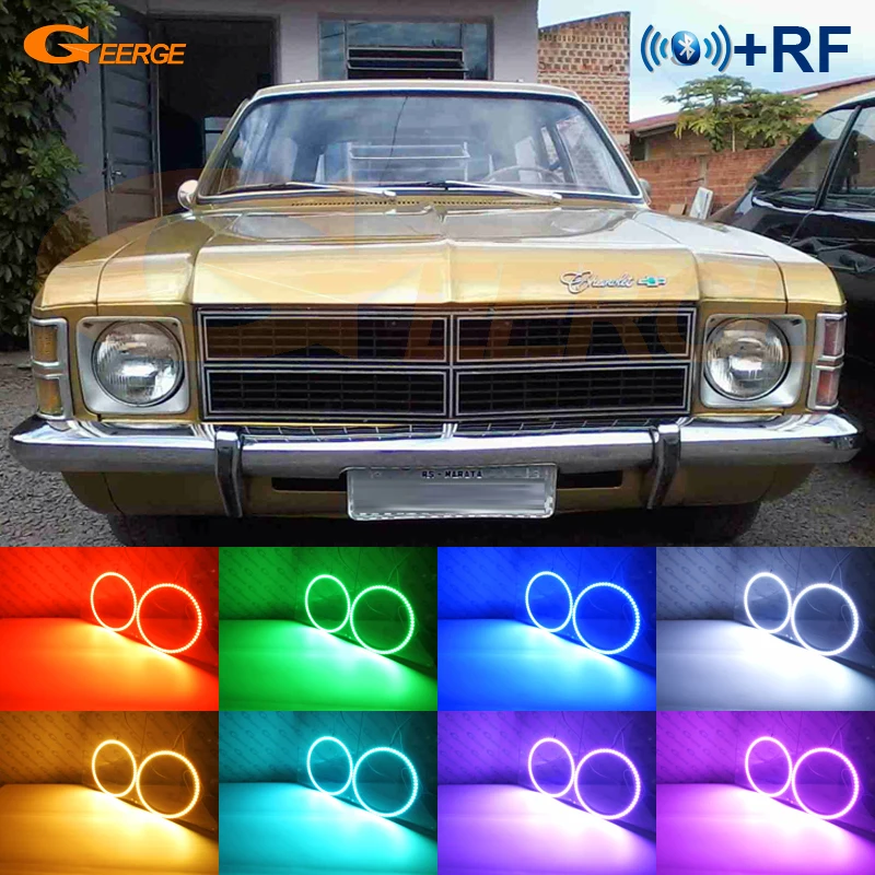 

Для Chevrolet Opala Caravan, 1975, 1997, 1978, RF Remote, BT, приложение, много цветов, ультра яркий RGB комплект светодиодов «глаза ангела», Halo rings