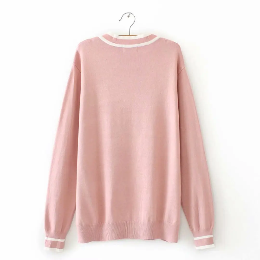 Essential Sweaters Women Autumn Plus Size Casual Fashion Slim Long Sleeve bowknot Knitting Pullovers E2-9506 | Женская одежда