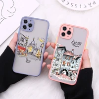 travelling world travel street painting color phone case for iphone 11 12 13 pro max 6s 7 8 plus se2020 x xs max xr hard cover