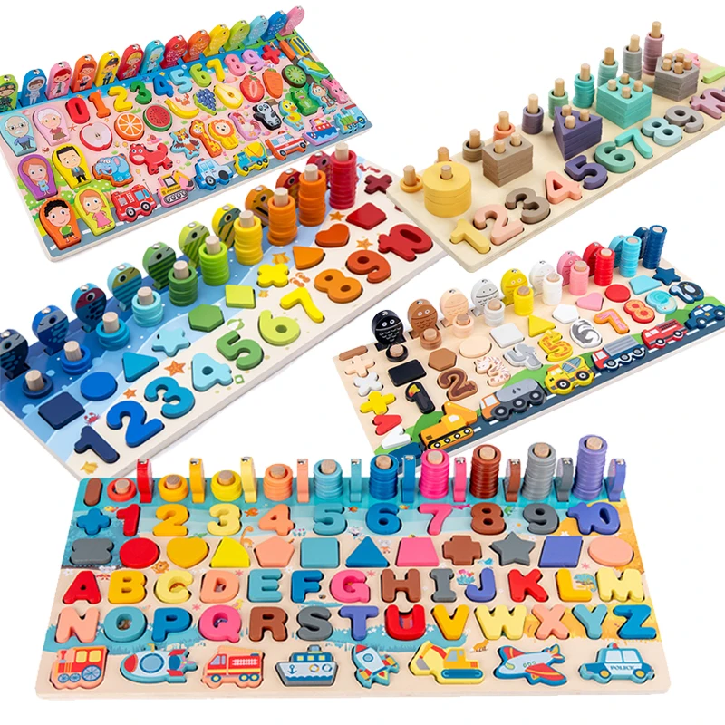 Лидер продаж детские игрушки QWZ цветные деревянные блоки для малышей Музыкальная