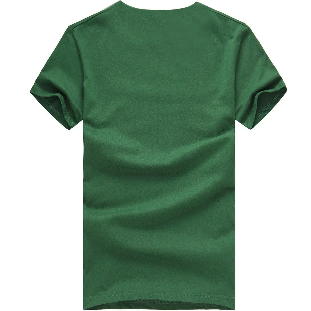 Новая футболка Топы женские День Святого Патрика Зеленый Круглый вырез короткий