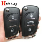 Раскладного Корпус ключа для PEUGEOT 607 407 306 807 308 партнером для Citroen C2 C4 C5 C6 Berlingo Xsara Picasso VA2HU83 CE0523