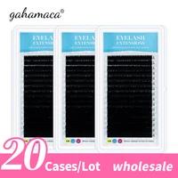 gahamaca wholesale 20 cases set16rowstray high quality mink eyelash extension individual false eyelashes natural eyelashes