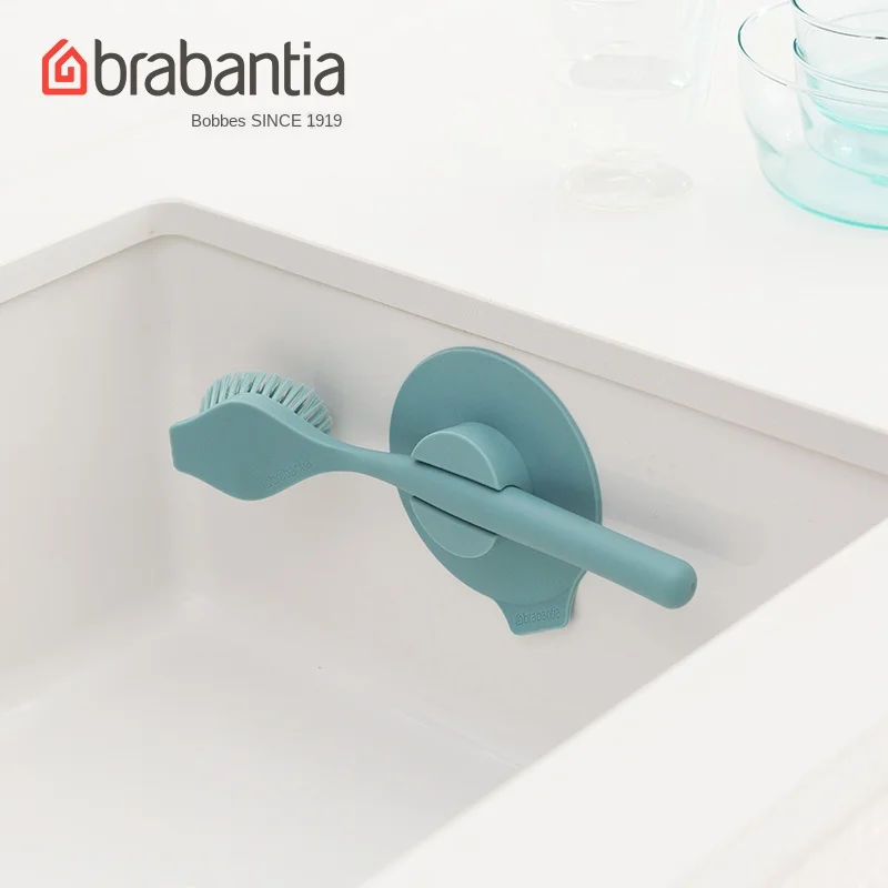 

Vacuum suction cup kitchen cleaning silicone dish brush sink brush non-slip handle kitchen utensils stove brush cleaning creativ