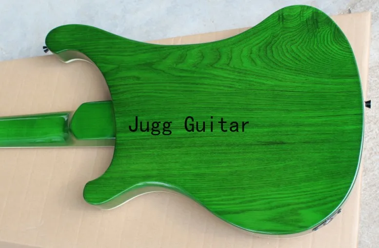 На заказ 4 струны Trans Green 4003 электрическая бас-гитара Черная фурнитура треугольная