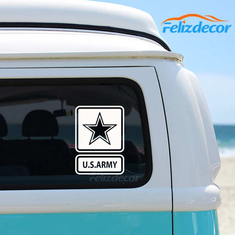 Армии США декорированный звездами кузовных наклеек и Графика наклейка на окно