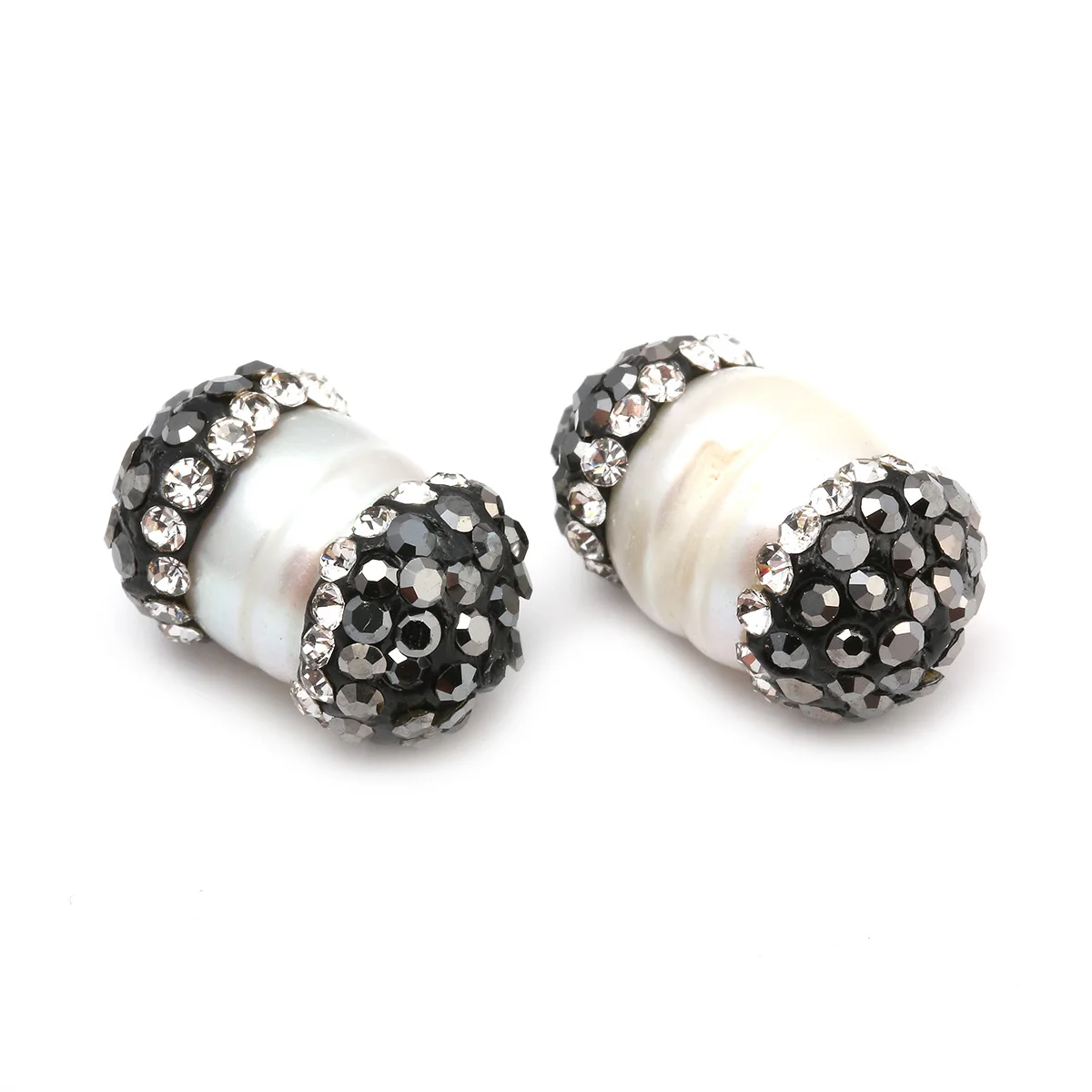 Wholesale Natural Pearl Pendants with Crystal Necklace Pendant for Jewelry Making DIY Size 10x16mm |