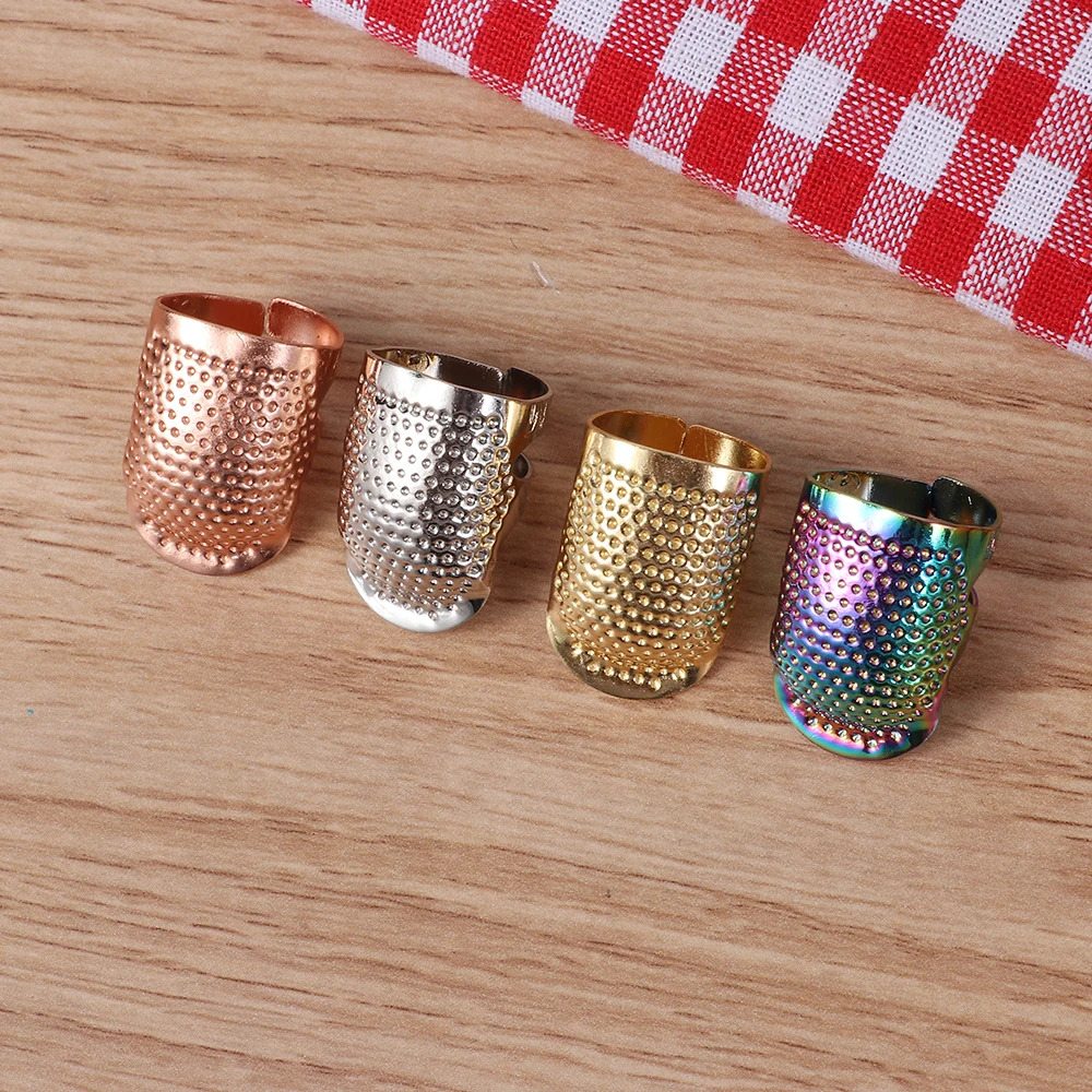 Finger Protector Vintage Gold Needle Thimble Metal Sewing Accessories Handworking Stitching Tools Antique Ring DIY Crafts | Дом и сад