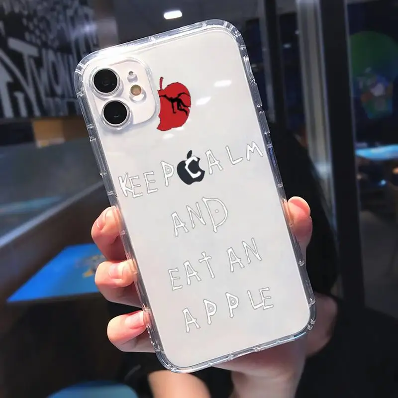 

Death Note Ryuk Suspense comics Phone Case Transparent for iPhone 11 12 mini pro XS MAX 8 7 6 6S Plus X 5S SE 2020 XR