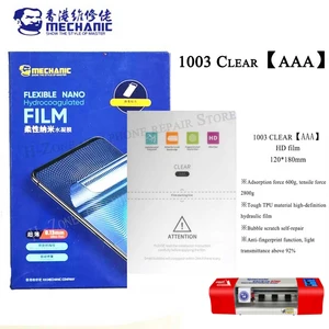 mechanic aaa hd hydraulic films for mobile phone screen protector sheets for s760 s730 cutting machine for iphone with cut code free global shipping