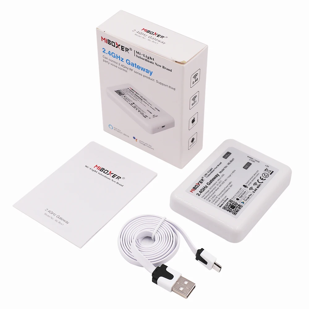 Mi светильник WiFi коробка RGB CCT контроллер 2 4 ГГц шлюз MIBOXER WL Box1 зоны RF пульт