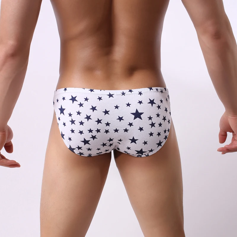 Мужское сексуальное хлопковое нижнее белье с принтом мужские трусы Cueca Jockstrap гей