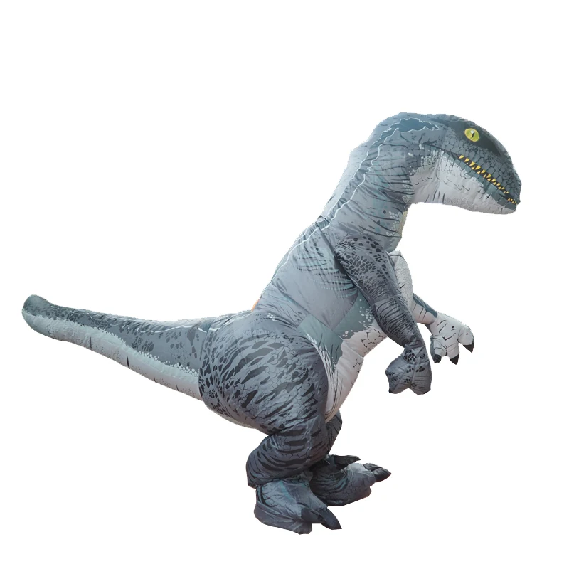 Мир Юрского периода 2 Велоцираптор Костюм надувной T REX динозавр костюм Хэллоуин Косплей Взрослый фантазия Раптор талисман костюм