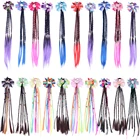 Модные парики для девочек с единорогом Детские резинки для волос с радужным бантом для наращивания волос красочный парик Единорог Русалка аксессуары для волос