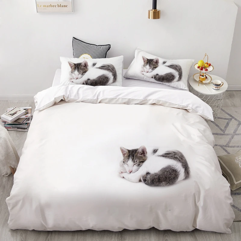 pet-04 3D роскошный комплект постельного белья на заказ/King/Europe/USA, набор пододеяльников, одеяло/одеяло, Комплект постельного белья с рисунком животных домашних собак, Прямая поставка - Цвет: pet-04