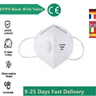 1 шт. FFP3 маски для рта Mascarillas kn95mask ffp3маска 4-слойный многоразовый респиратор защитный с клапаном FPP3 Одобрено CE