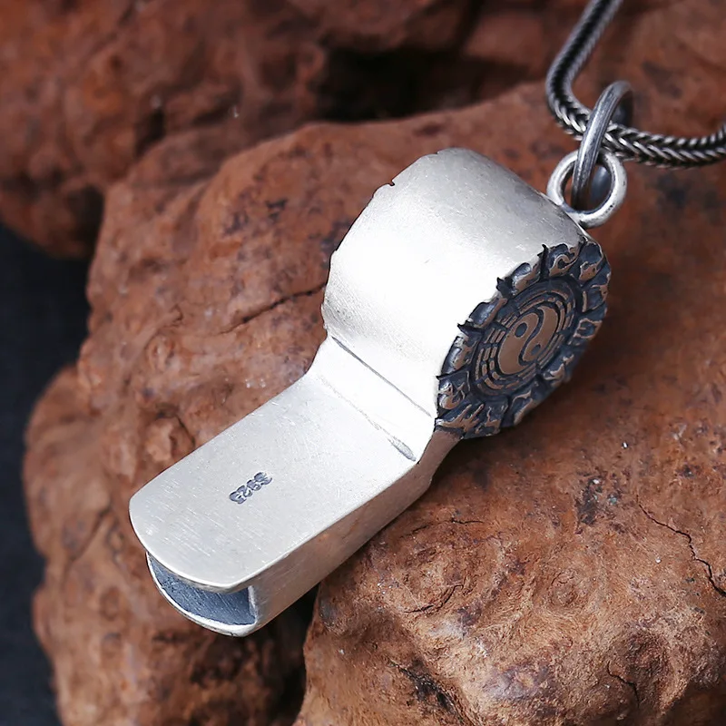 BOCAI Новые 100% серебряные ювелирные изделия s925 в стиле ретро индивидуальный значок